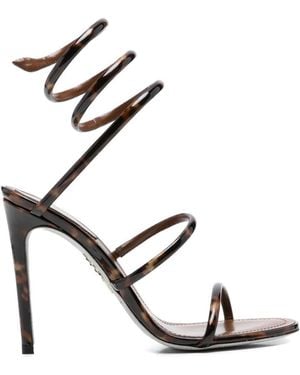 Rene Caovilla Cleo Heel Sandals - White