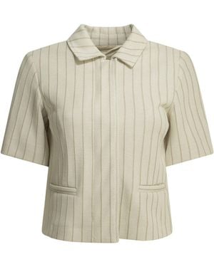 Max Mara Pinstripe Blazer - White