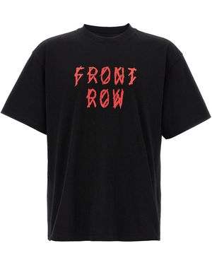 44 LABEL 44 Etikett 'erster Reihe' T -Shirt - Schwarz