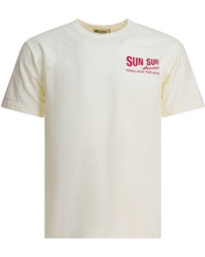 Sun Surf Camiseta con logo - Blanco