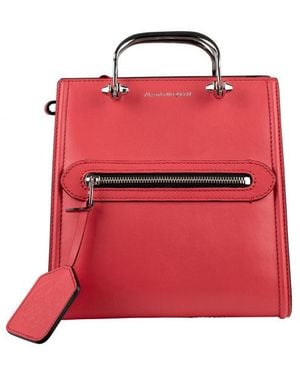 McQueen Alexander Mc Queen The Short Story Borse - Rosso