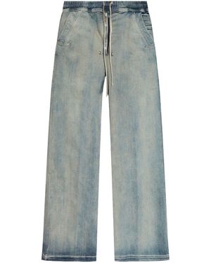 Rick Owens Wide-Leg-Hose mit Kordelzug - Blau