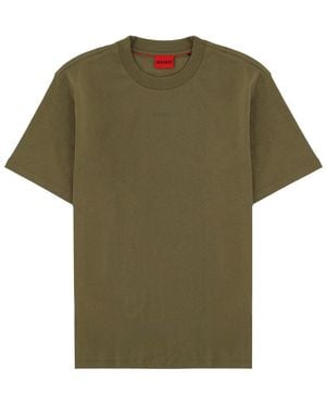 HUGO T Shirt Con Logo - Green