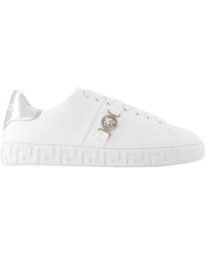 Versace Greca Sneaker Aus Leder - Weiß