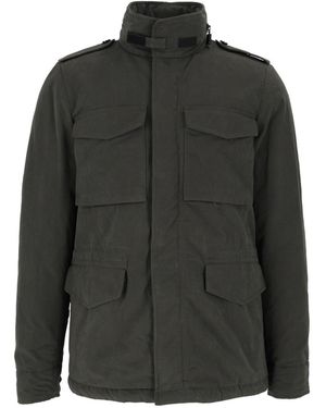 Aspesi Minifield Cot Flap Pocket Casual Jacket - Black
