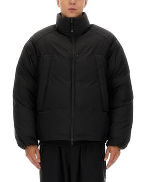 Y-3 Quilted Padded Jacket With Oversized Silhouette - Black