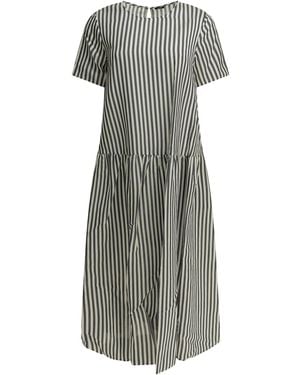 Apuntob Cotton Silk Dress - Grey