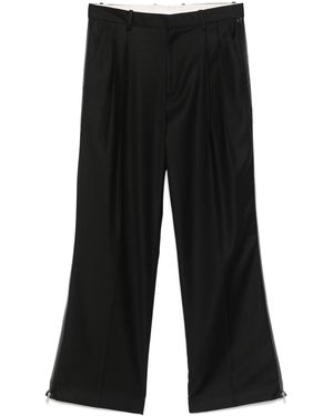Helmut Lang Faltenhose Mit Reißverschlussdetail - Schwarz