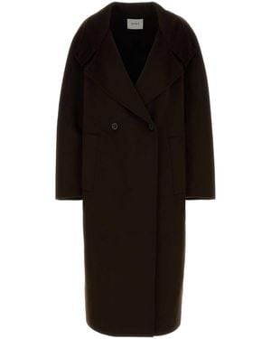 Lisa Yang Double-Button Wool-Cashmere Jacket - Black
