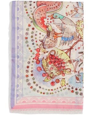 Faliero Sarti New�Little�Spring 65X65 Scarf Cotton - Gray