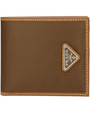 Prada Wallet Fabric/Cork - Brown