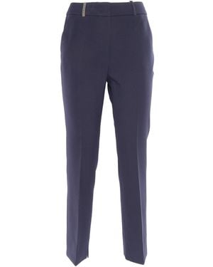 Peserico Trousers - Blue