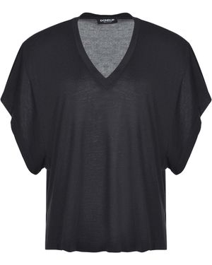 Dondup Trui Gemaakt In Zijden Blend. - Blauw