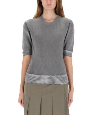 Our Legacy Fitted Short-Sleeve Top - Grey