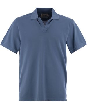 Mc2 Saint Barth Charles Piqué Polo -Hemd - Blau