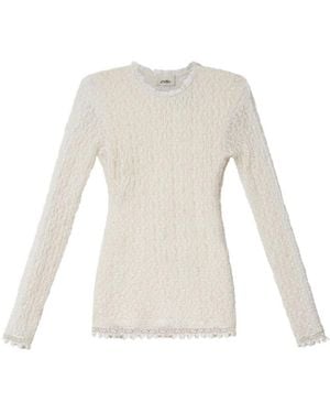 Isabel Marant Brany Guipure Top - White