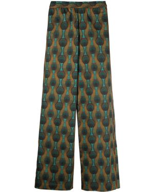 OZWALD BOATENG Broek Met Geometrische Print - Groen