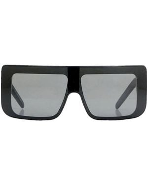 Rick Owens Documenta Rectangular Sunglasses - Grey