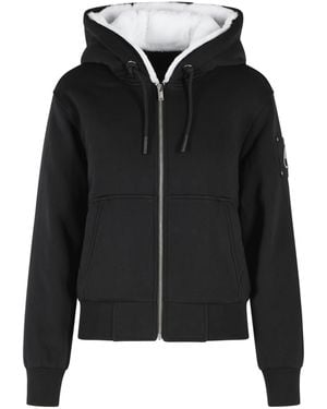 Moose Knuckles 'Bunny' Cotton Blend Sweatshirt - Black