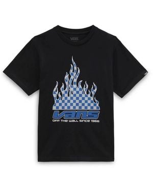Vans Reflective Checkerboard Flame T-Shirt - Black