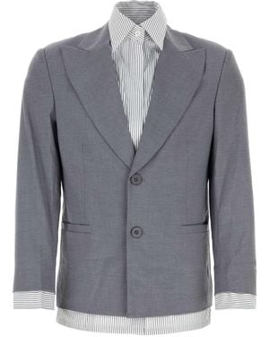 Kidsuper Stretch Polyester Blend Blazer - Gray
