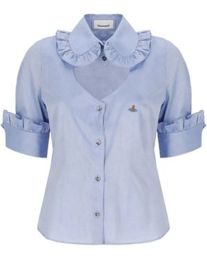 Vivienne Westwood Ss Toulouse Frill Shirt - Blue