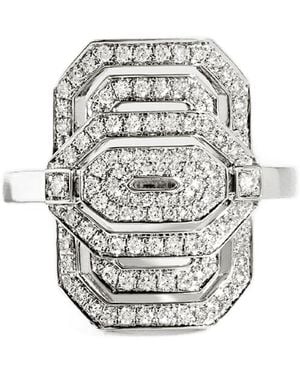 Statement: Mijn Manier Mini -ring In Zilver En Diamanten - Roze