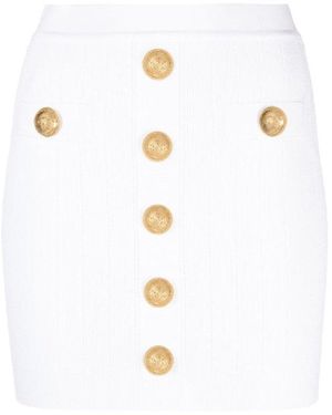 Balmain Short Skirts - White