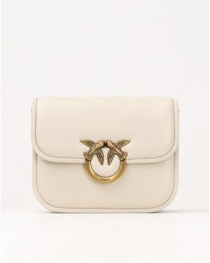 Pinko Love Box Bag - Natural