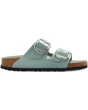 Birkenstock Arizona Big Buckle Hex Shine Pure Sage,Natural Lea - Green