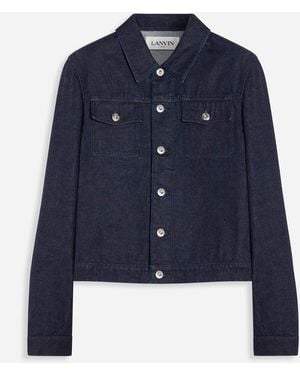 Lanvin Sci Fi Prt DNM JKT - Blau