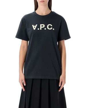 A.P.C. Standard Grand Vpc Cotton T-Shirt - Black