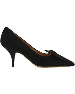Ferragamo Pumps mit Schleifenverzierung 70mm - Schwarz