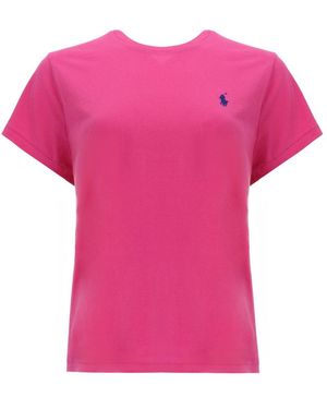 Polo Ralph Lauren T-Shirt With Logo - Pink