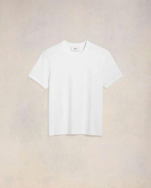 Ami Paris T -Shirts und Polos weiß - Natur