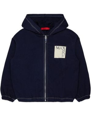 MAX&Co. Sweatshirt With Logo - Blue