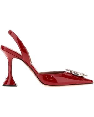 AMINA MUADDI Begum Slingback Court Shoes 95 - Red