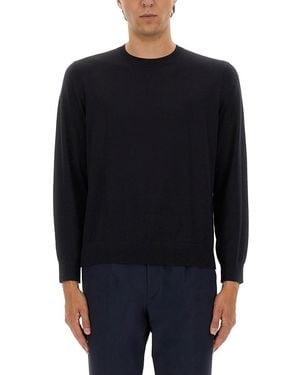 Theory Theorie Wollen Trui. - Blauw