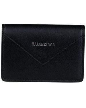 Balenciaga Billetera de papel de - Negro