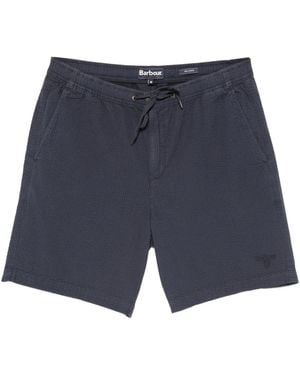 Barbour Seersucker Relaxed Short - Blue
