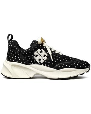 Tory Burch Good Luck Studded Sneaker - Black