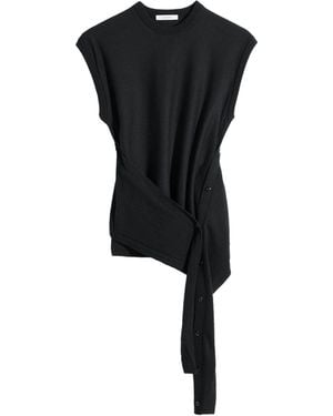 Lemaire Sleeveless Buttoned Top - Black