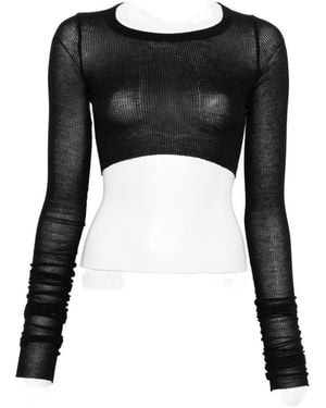 Rick Owens Cropped Top - Black