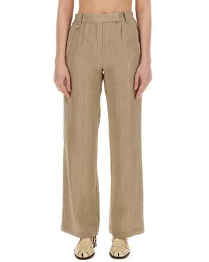 Alysi Linen Pants - Natural