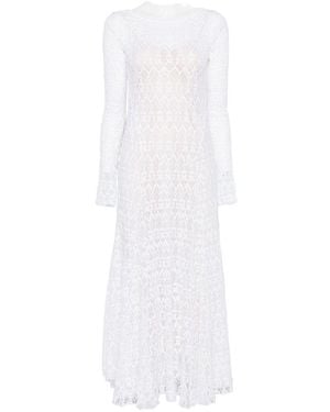 forte_forte Lace Long Dress - White