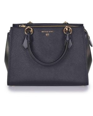 Michael Kors "Marilyn" Bag Made Of Saffiano Leather - Blue