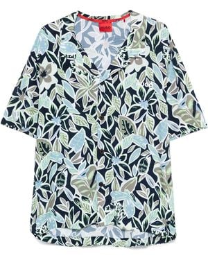 BOSS Floral Overal Over Shirt - Blauw