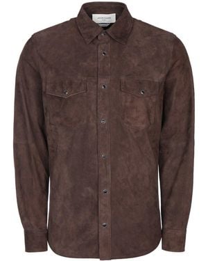 Jacob Cohen Camicia Suede - Brown