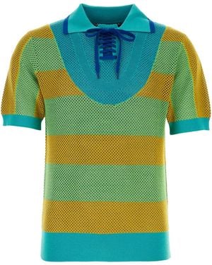 BOTTER Mesh Polo Shirt - Blue