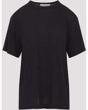 Studio Nicholson Rond T Shirt - Schwarz